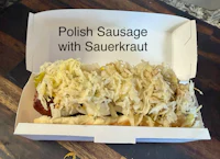 polish sausage with sauerkraut